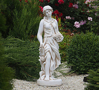 Садова фігура скульптура для саду Богиня Весні 8323х27 см ССП12037-Н статуя дівчина весна