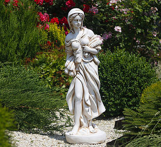 Садова фігура скульптура для саду Богиня Осені 82х24х26 см ССП12039-Н статуя дівчина осінь
