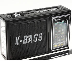 Радіоприймач FM AM SW з Mp3 USB SD і Ліхтарем GOLON RX-177, фото 2