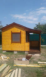 Баня деревянная из профилированного бруса 3х4