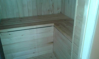 Баня деревянная из профилированного бруса 3х4