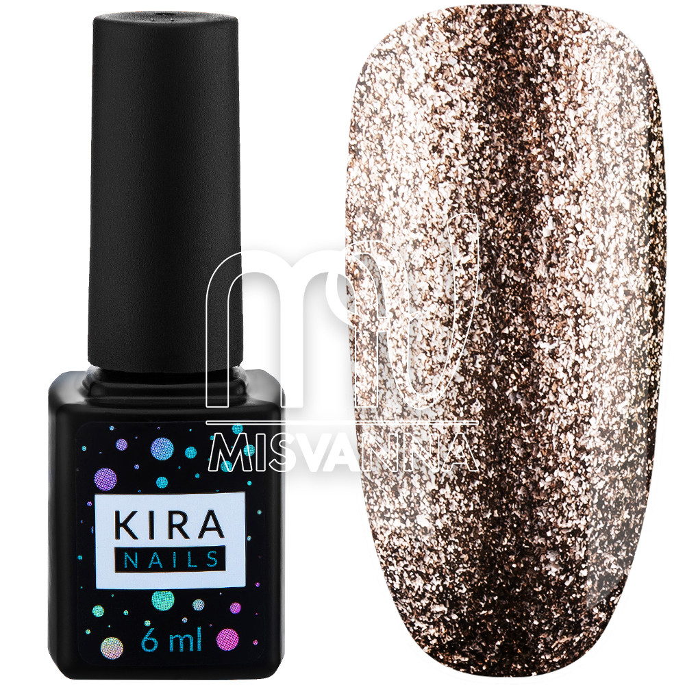 Гель лак Kira Nails 24 Karat №007 6 мл, темна бронза