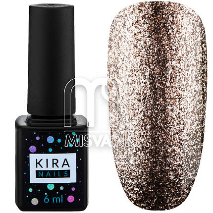 Гель лак Kira Nails 24 Karat №007 6 мл, темна бронза, фото 2