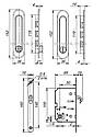 Засувка Punto (Пунто) з ручками для розсувних дверей Soft LINE SL-011 SN, фото 2