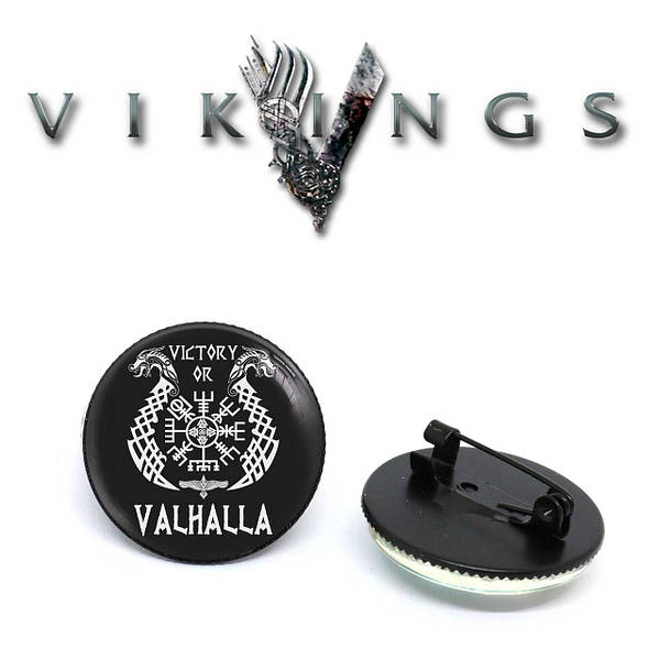 Значок Victory or Valhalla ☆ Викинги ☆ Vikings - купить в