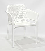 Крісло пластикове для дому / офісу /кафе / дачі Amado, білий 07