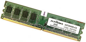 Оперативна пам'ять Axiom DDR2 2Gb 667MHz PC2 2R8 5300U CL5 (A0735490-AX) Б/В