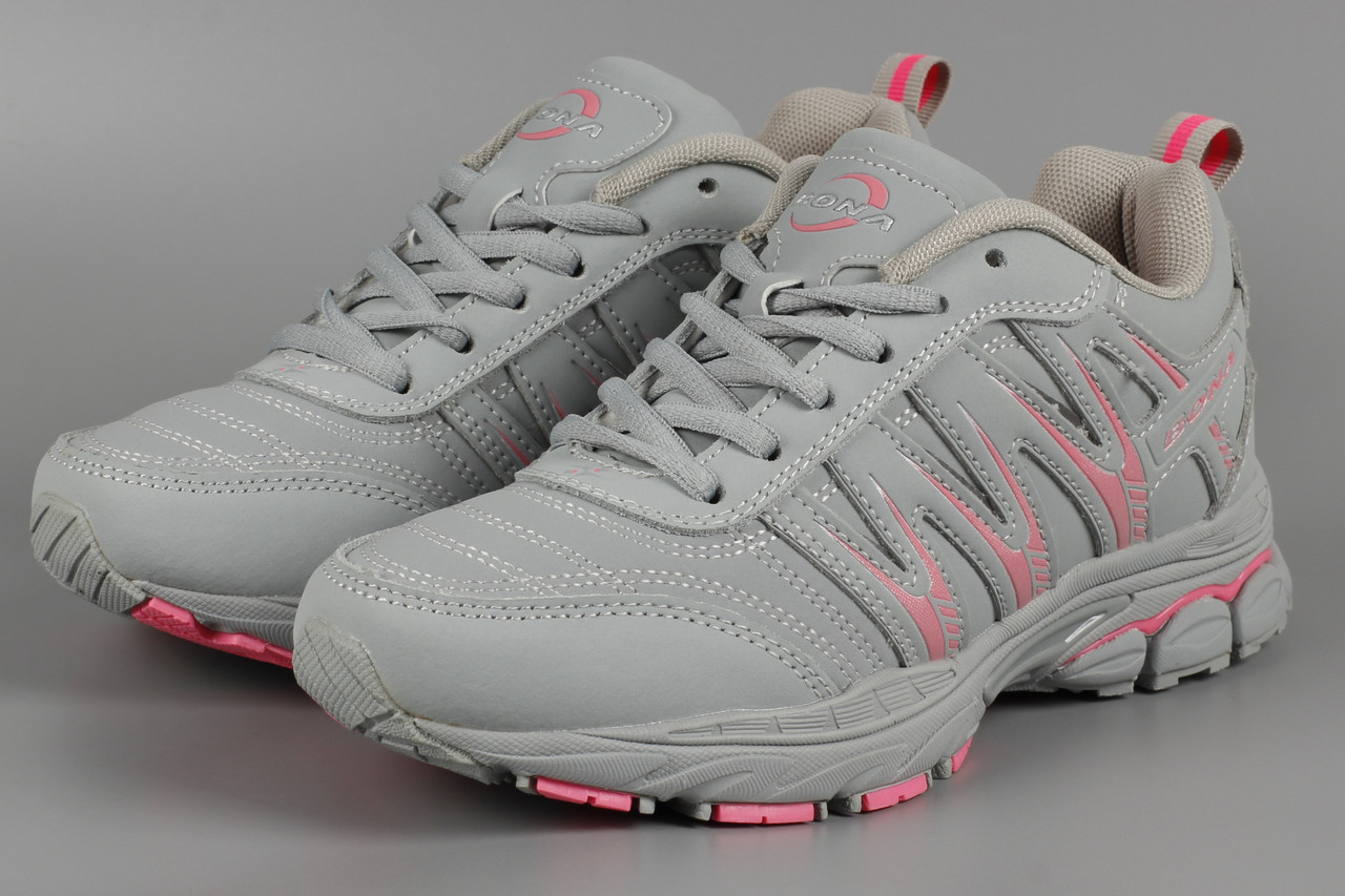 Кросівки унісекс жіночі сірі Bona 752Z-2 Бона Розміри 37 38 39 41