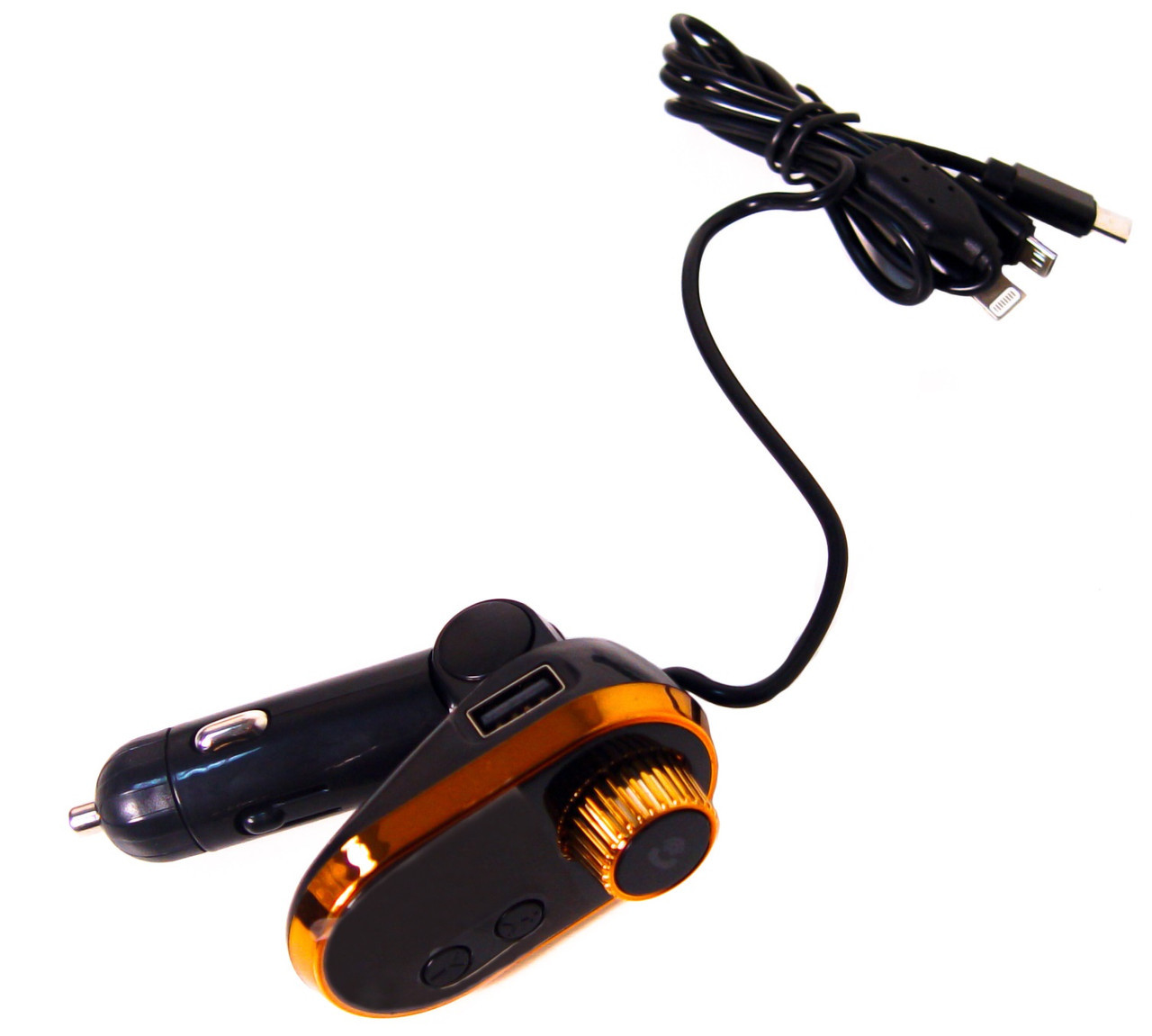 FM трансмітер CAR Q15 5572 з Bluetooth та кабелем 3 в 1, фото 1