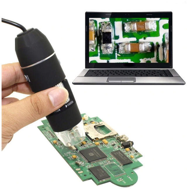 Електронний мікроскоп USB 1000Х на підставці