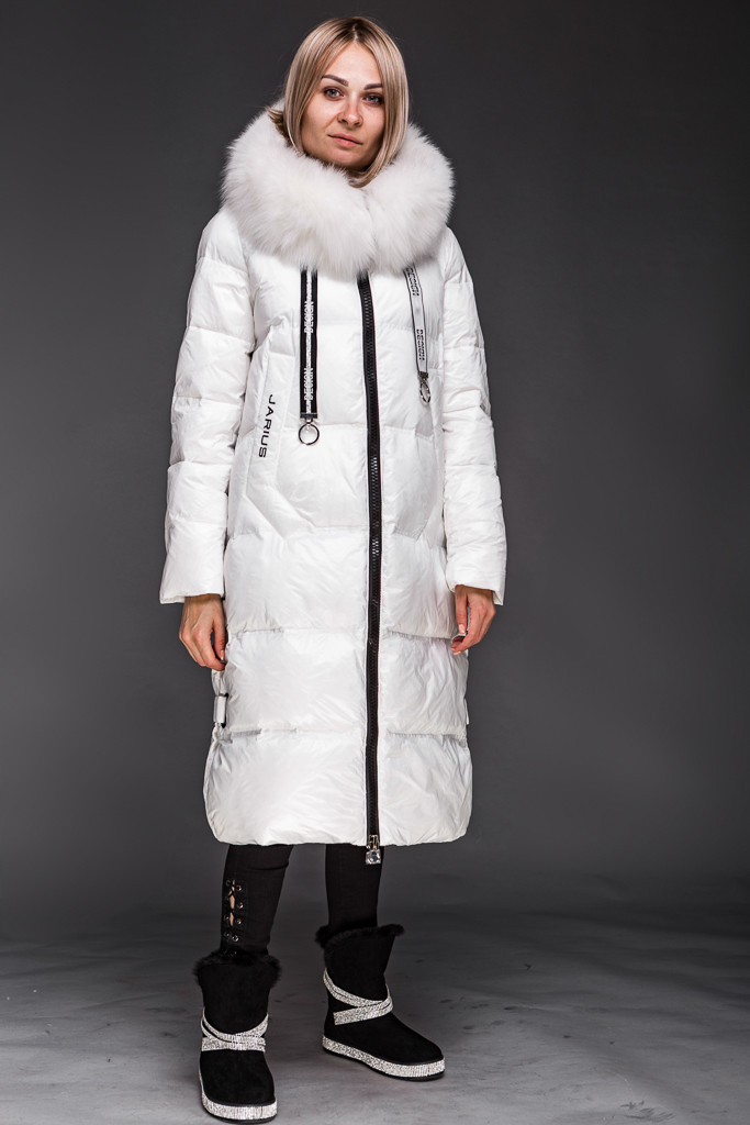 Пуховик із натуральним хутром песця Jarius, фото 1