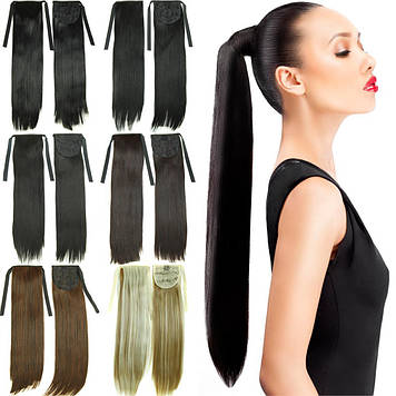 Хвіст прямий на ленті термоволосся  VIOLA - SILK (колір уточнювати)