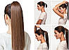 Хвіст прямий на ленті термоволосся  VIOLA - SILK (колір уточнювати), фото 3