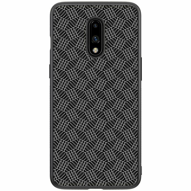 Nillkin OnePlus 7 Synthetic fiber (Plaid) Black Чохол Накладка Бампер