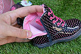 Дитячі демісезонні черевики на дівчинку чорні лакові р23, фото 4