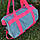 Спортивна сумка жіноча через плече (рожева), фото 3