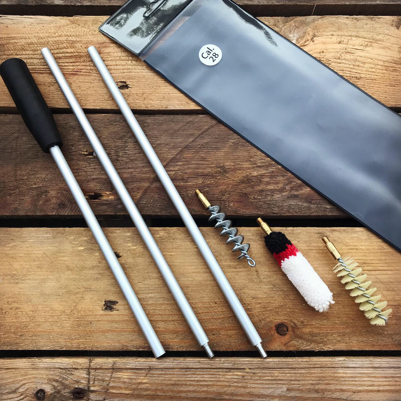 Набір-шомпол для чищення 28 калібр (ПВХ чохол), фото 1