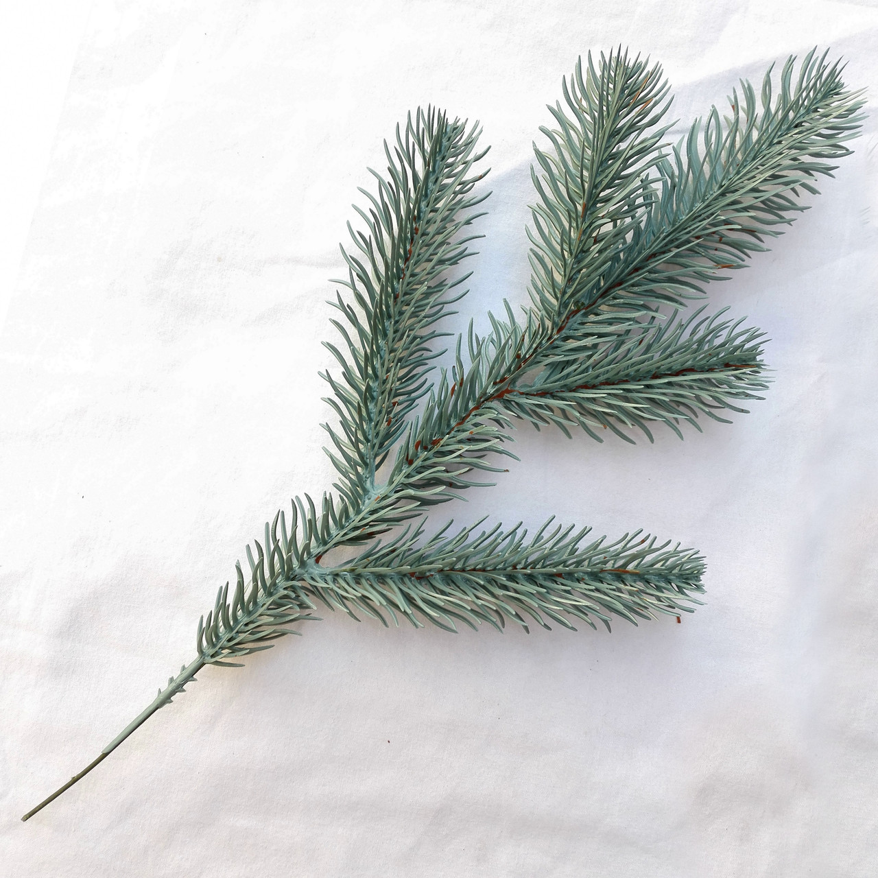 Гілка ялини лита блакитна 32 см, фото 1