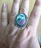 Овальний перстень з цоизитом , розмір 18.2 від студії LadyStyle.Biz, фото 2