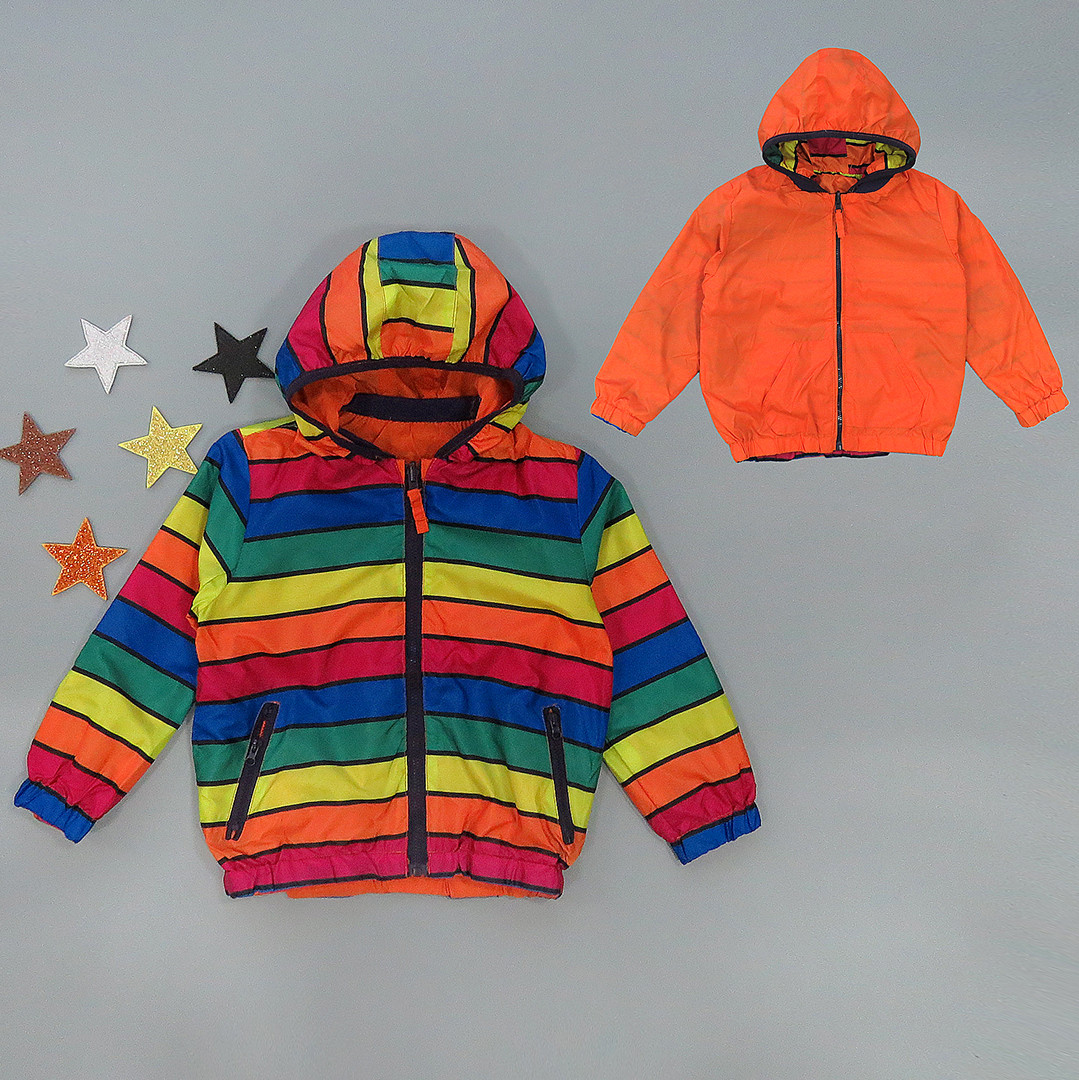 Вітровка двостороння для дівчинки. 2, 3, 4, 6, 10 років, фото 1