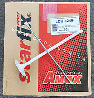 Дюбель Амекс Стар Фікс LDK 10х240 мм для мінеральної вати та пінопласту з металевим цвяхом та термоголовкою упаковка 150 штук