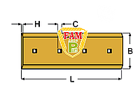 Нож ковша (режущая кромка) 1210х360 мм Liebherr 5716012