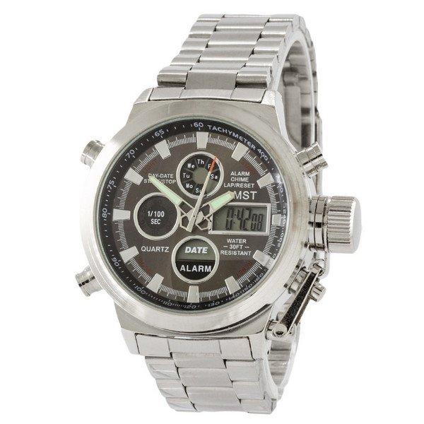 Годинник наручний AMST 3003C Metall Silver-Black, фото 1