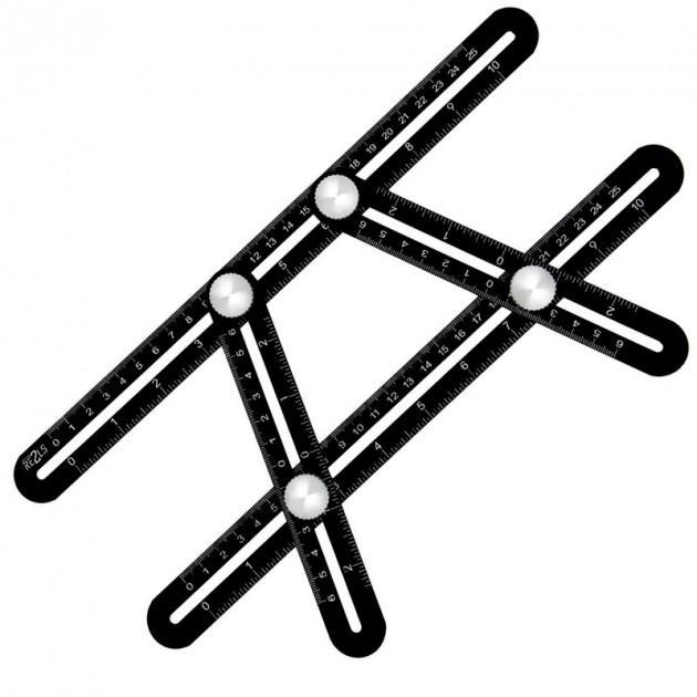 Шаблометр ручний професійний вимірювальний Re2ls з алюмінію (лінійка-шаблон), фото 1