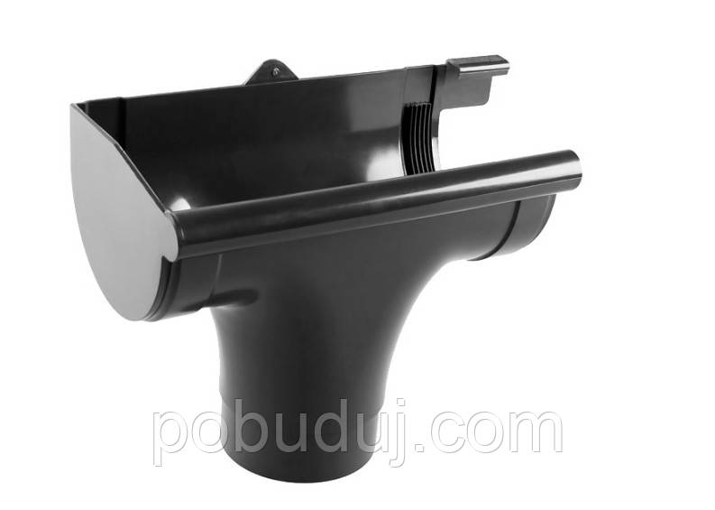 Зливоприймач лівий Profil 130/100 чорний, фото 1