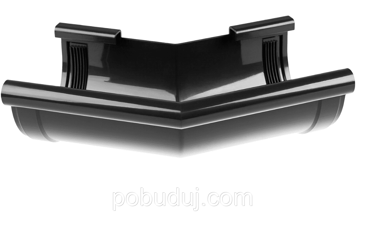 Кут зовнішній Z135° Profil 130 чорний, фото 1