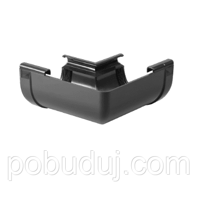 Кут внутрішній W90° Profil 90 чорний, фото 1