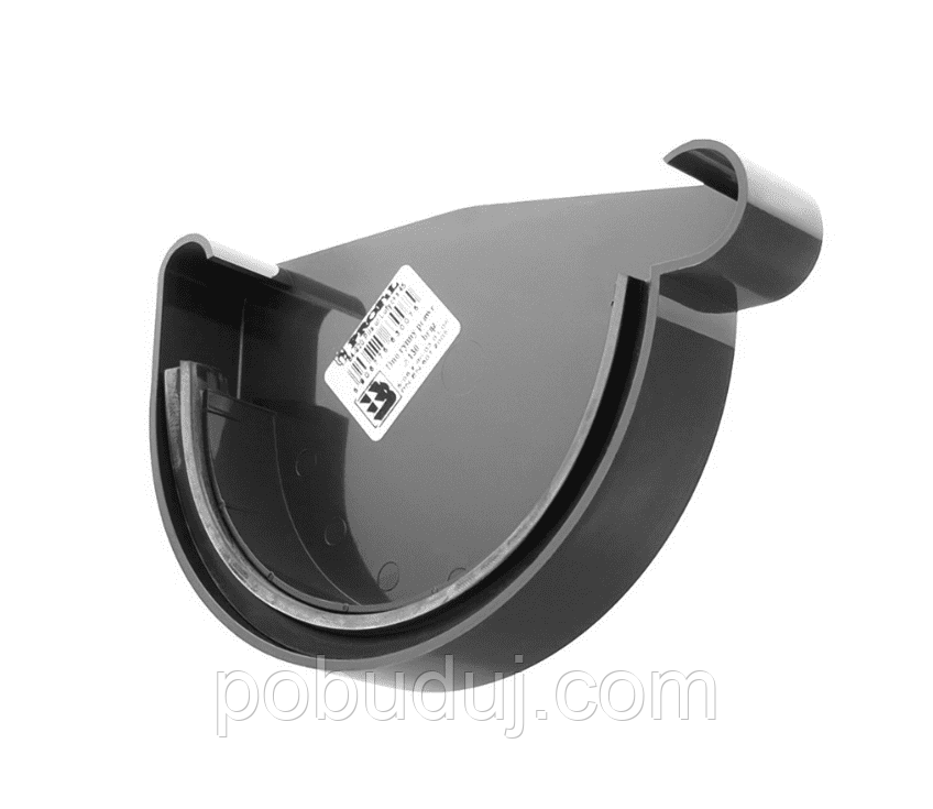 Заглушка ринви права Profil 130 чорна, фото 1