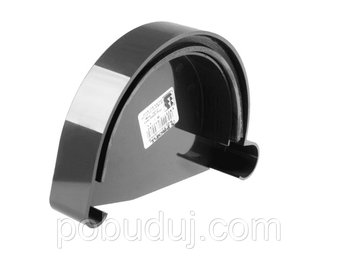 Заглушка ринви ліва Profil 130, чорна, фото 1