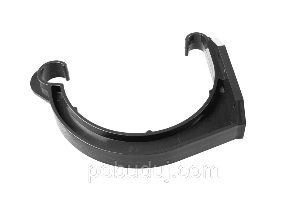 Тримач ринви пластиковий Profil 130 чорний, фото 1