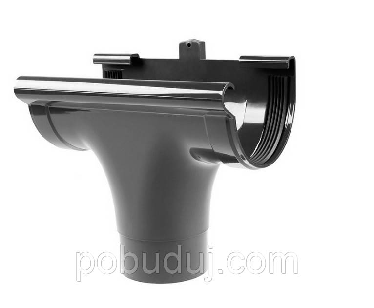 Зливоприймач прохідний Profil 130/100, чорний, фото 1