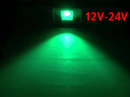 Світлодіодний лінзований прожектор PREMIUM LEON SL-50GLens 50 W 12-24 V DC зелений IP65 Код.59646, фото 2