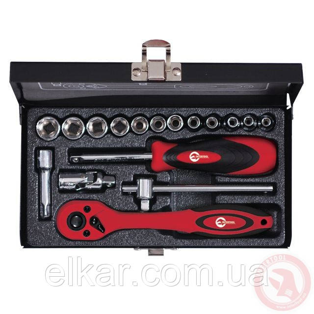 Професійний набір інструментів 1/4", 17 ед(гол. 4-13), Cr-V, фото 1