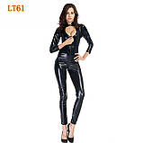 Латексний комбінезон із застібкою, фото 3