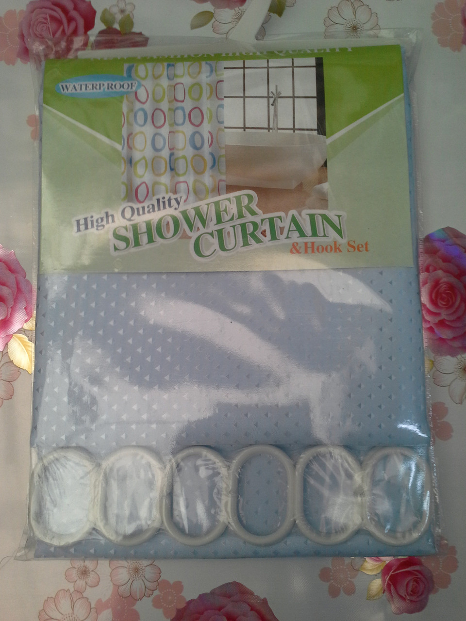 Шторка у ванну кімнату тканинна shower curtain, фото 1