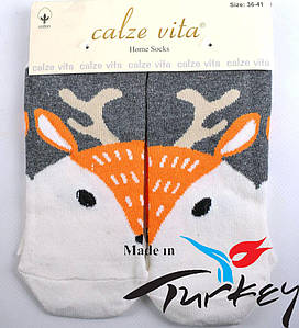 Жіночі якісні короткі шкарпетки з мордочками Calze Vita BPC2627-1. В упаковці 2 пар. Туреччина