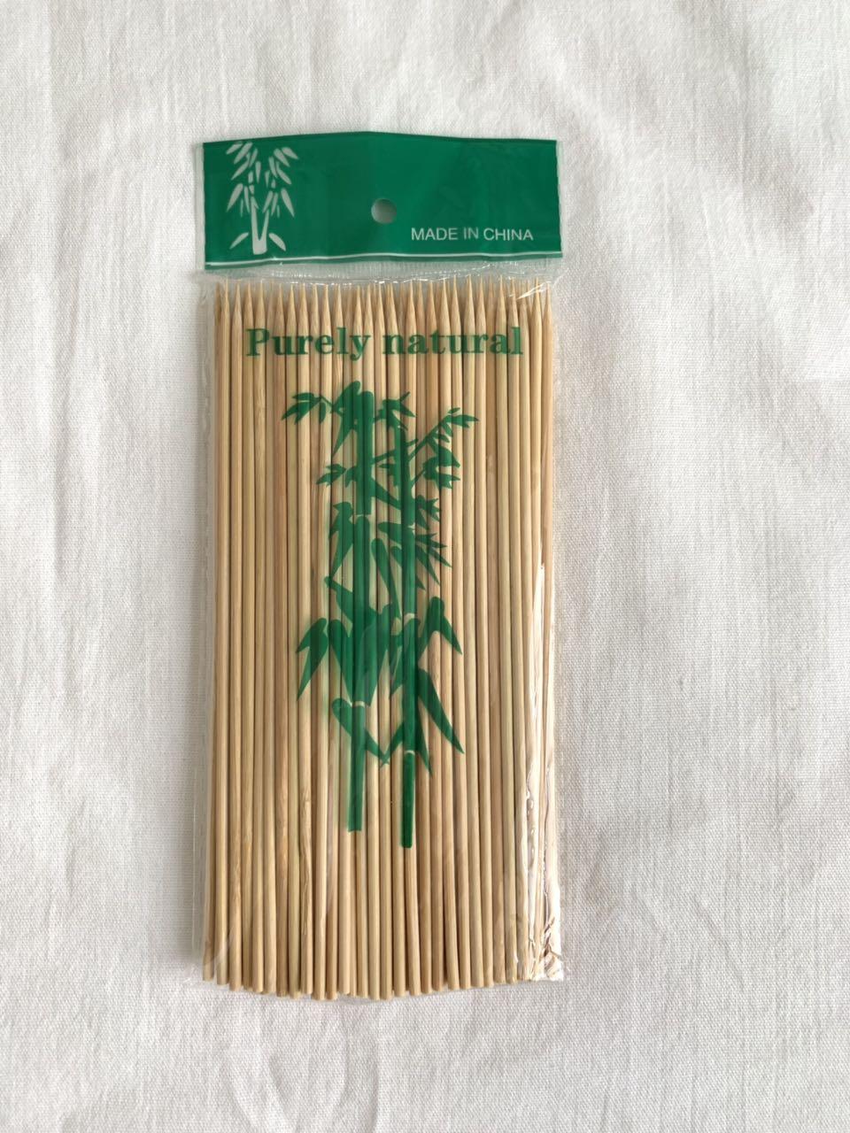 Бамбукові палички для шашлику 15 см, Д-2,5 мм