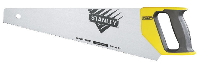 Ножівка для деревини 500мм 7TPI універсальний заточуваний зуб STANLEY 1-20-010