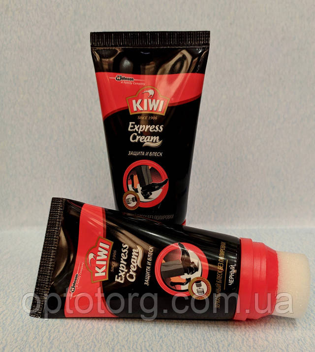 kiwi средства для обуви крем черный