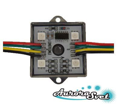 Піксель керований світлодіодний. RGB PIXEL WL-12V4RGB2801 1,2W