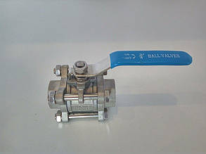 Кран кульовий нержавіючий AISI 304 ду 20 (3/4")