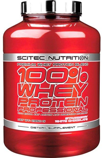 Протеїн Scitec Nutrition 100% Whey Protein Professional 2350 г полуниця — білий шоколад