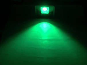 Вуличний прожектор зелений LEON 50 W з лінзою Код.59639, фото 2