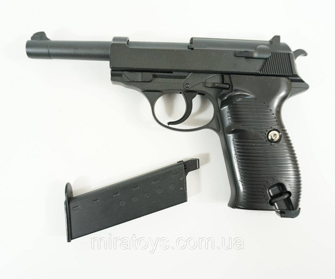 Дитячий металевий пістолет Galaxy G21 (Вальтер P38) повнорозмірний