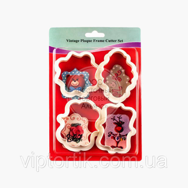 3D форми для пряників - Набір вирубок "Рамки для печива", фото 1