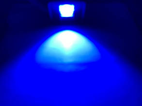 Світлодіодний лінзований прожектор синій LEON 50W Код.59637, фото 2